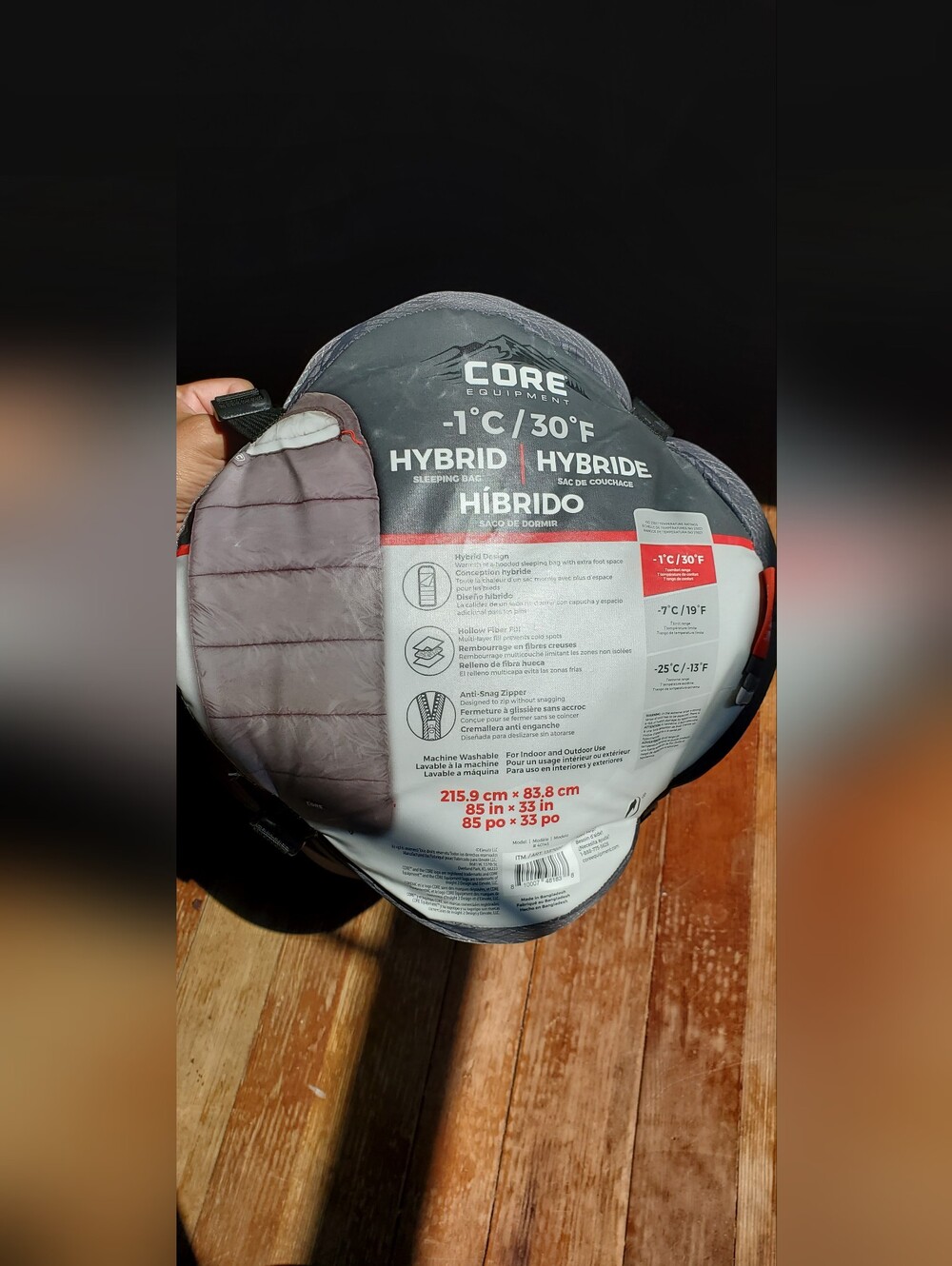 Core Equipment Sleeping Bag